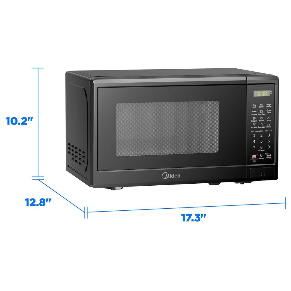 Midea 0.7 Cu. Ft. Countertop Microwave Oven in Black, , large