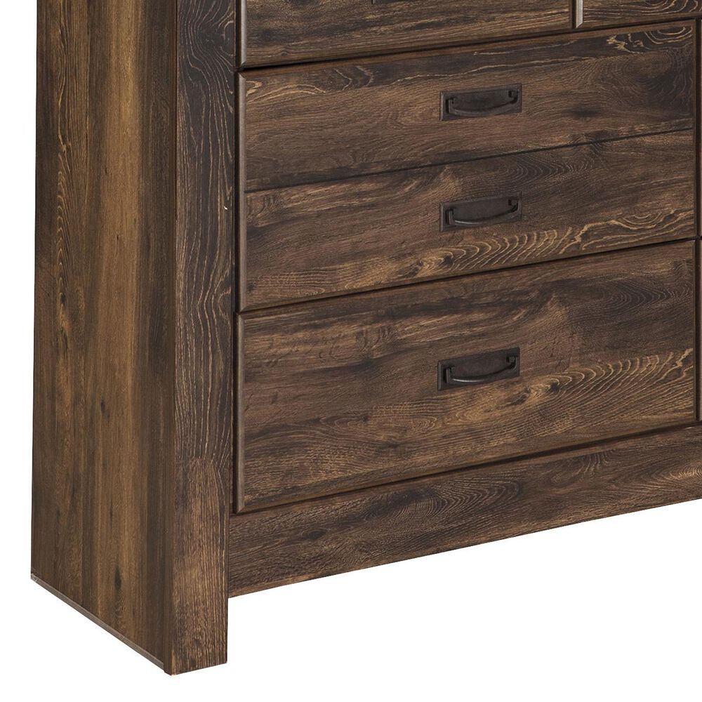Signature Design by Ashley Quinden Dresser and Mirror in Dark Brown