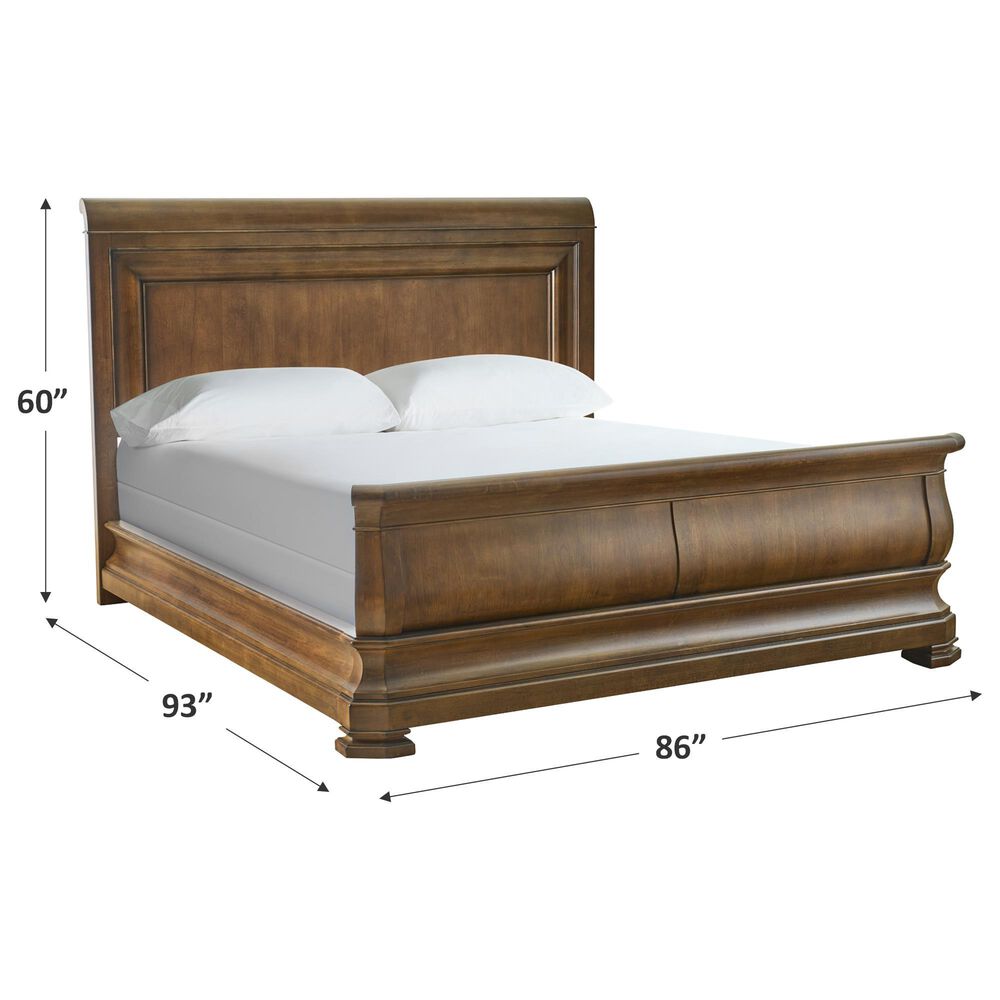 Universal Furniture New Lou Louie P&#39;s King Sleigh Bed in Cognac, , large