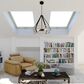 Vaxcel Taylor 4-Light Pendant in Textured Black and Ash Gray, , large