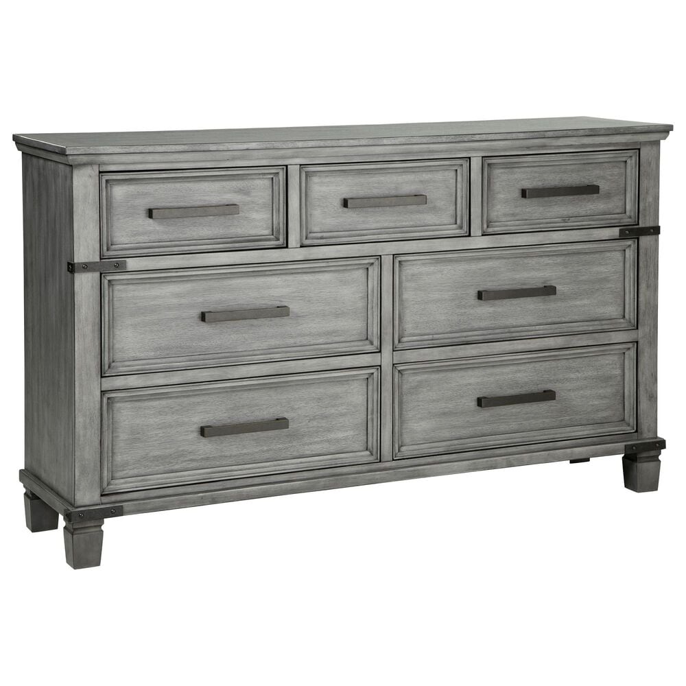Ashley Russelyn 6-Piece Cal King Panel Bed Set in Gray, , large