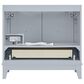 37B Kinsale 36" Single Bathroom Vanity Cabinet in Soft Blue with White Composite Stone Top and Backsplash, , large