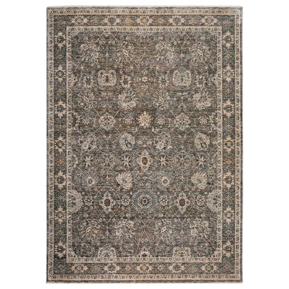 Dalyn Rug Company Yarra YA5 5" x 7"10" Pewter Area Rug, , large