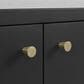 37B Isadore 36" Single Bathroom Vanity Cabinet in Tricorn Black and White Composite Stone Top and Backsplash, , large