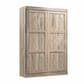 Bestar Pur Full Murphy Bed in Rustic Brown, , large