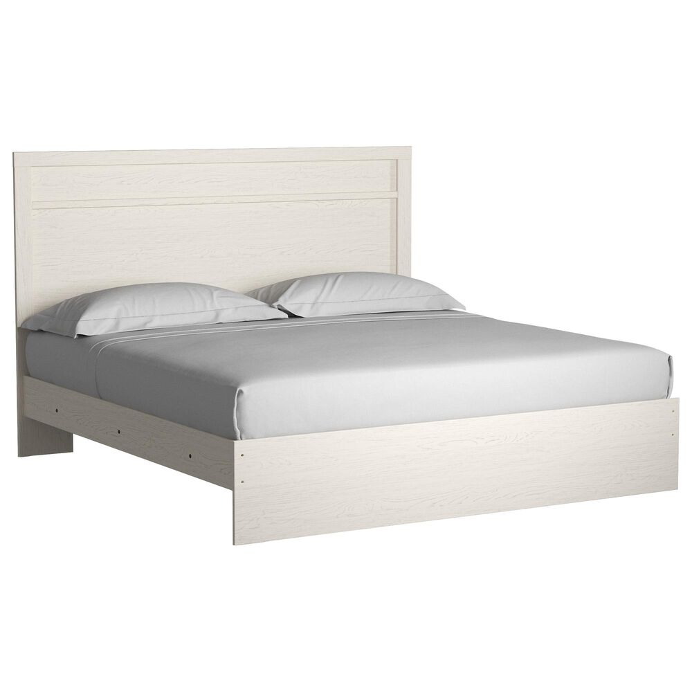 Signature Design by Ashley Stelsie 4 Piece King Bedroom Set in White, , large