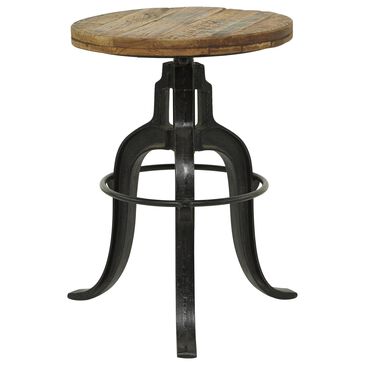 Maple and Jade 29" Industrial Stool in Brown and Black, , large