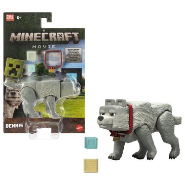 Minecraft A Minecraft Movie - 3.25" Dennis The Wolf Action Figure in Multicolor, , large