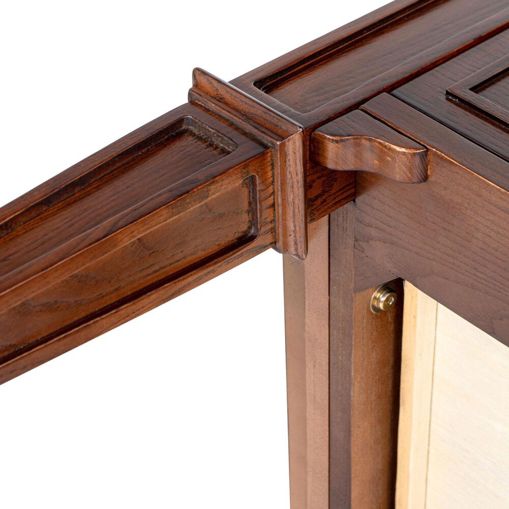 Jennifer Taylor Home Dauphin 5-Drawer Executive Desk in Walnut Brown, , large