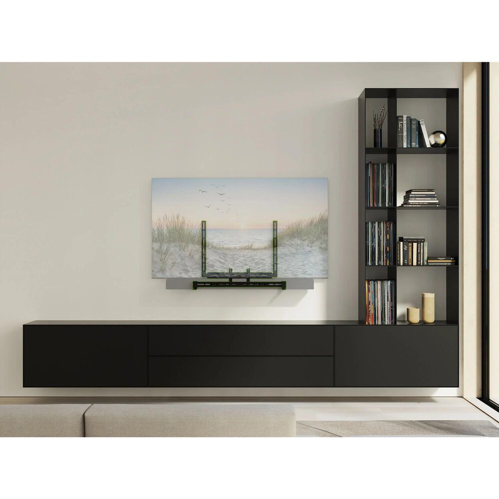 Kanto Premium Universal Sound Bar and TV Wall Mount Bracket in Black, , large