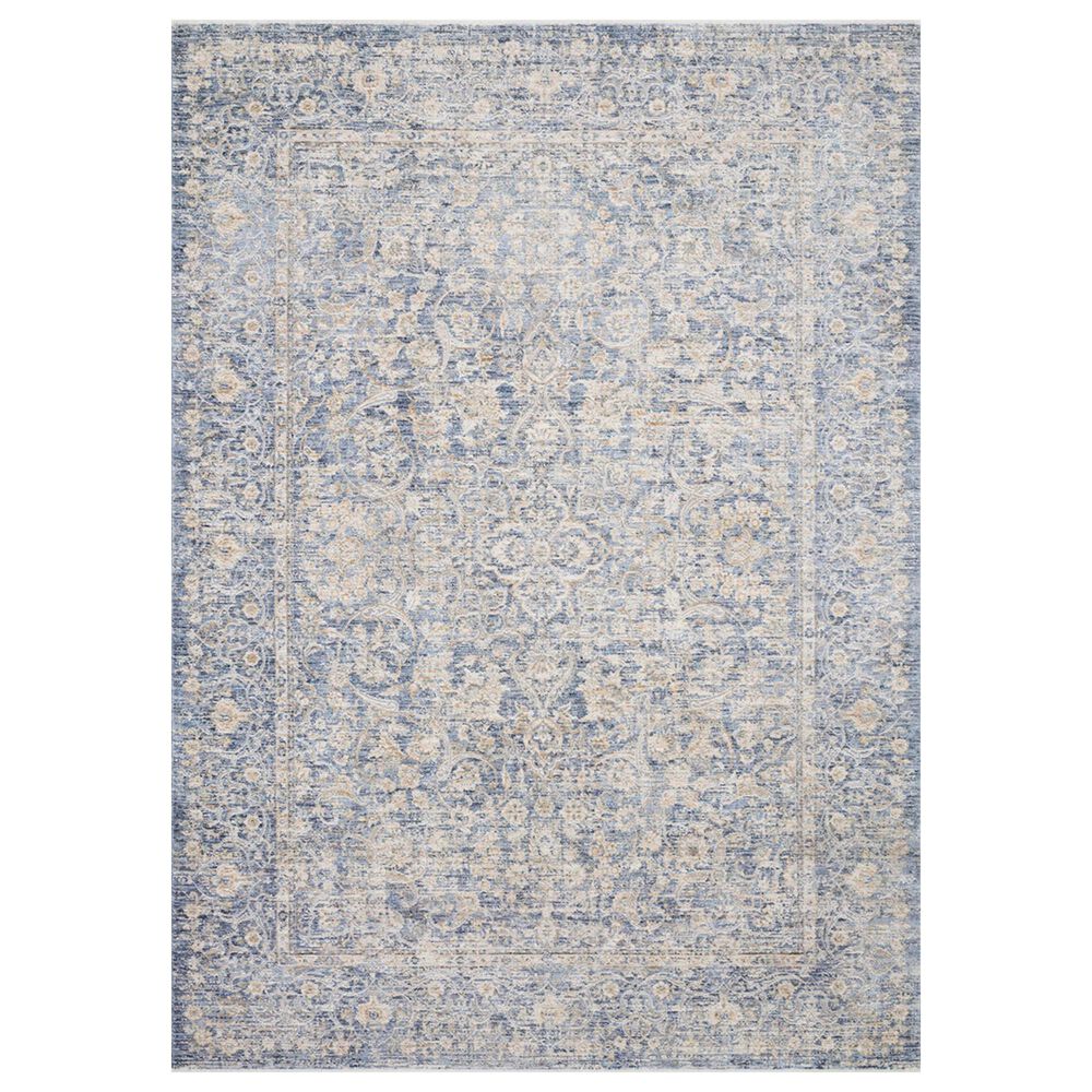 Loloi Pandora PAN-01 11"6" x 15"6" Blue and Gold Area Rug, , large