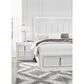 Millenium Chalanna Queen Upholstered Storage Bed in White, , large