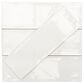 Soho Studio Bulevar White 4" x 12" Ceramic Tile, , large