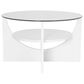 Lumisource U-Shaped Coffee Table in White and Clear, , large