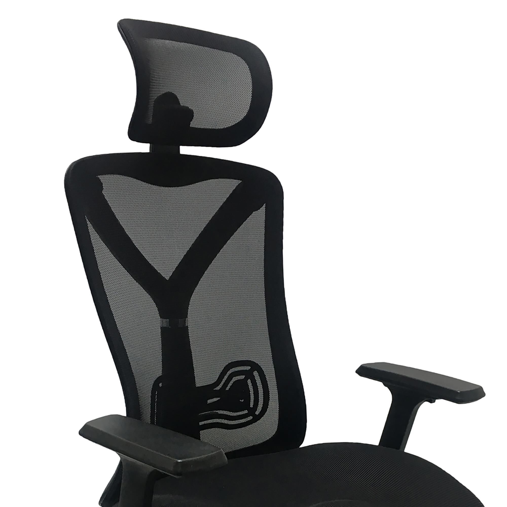 Oscar high back ergonomic 2025 chair in black colour