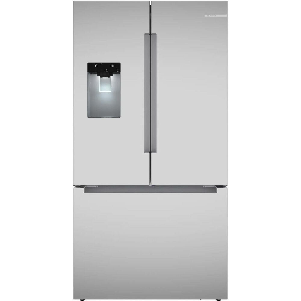 Bosch 26 Cu. Ft. 100 Series French Door Bottom Mount Refrigerator in Stainless Steel, , large