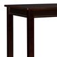 Linon Home Decor Claridge Bar Height Pub Table in Walnut Brown - Table Only, , large