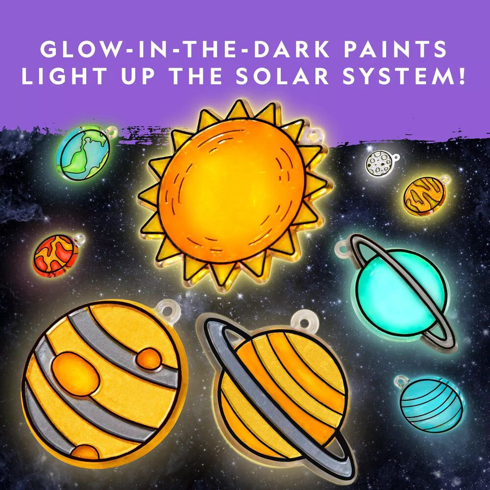 National Geographic Stained Glass Solar System Craft Kit, , large