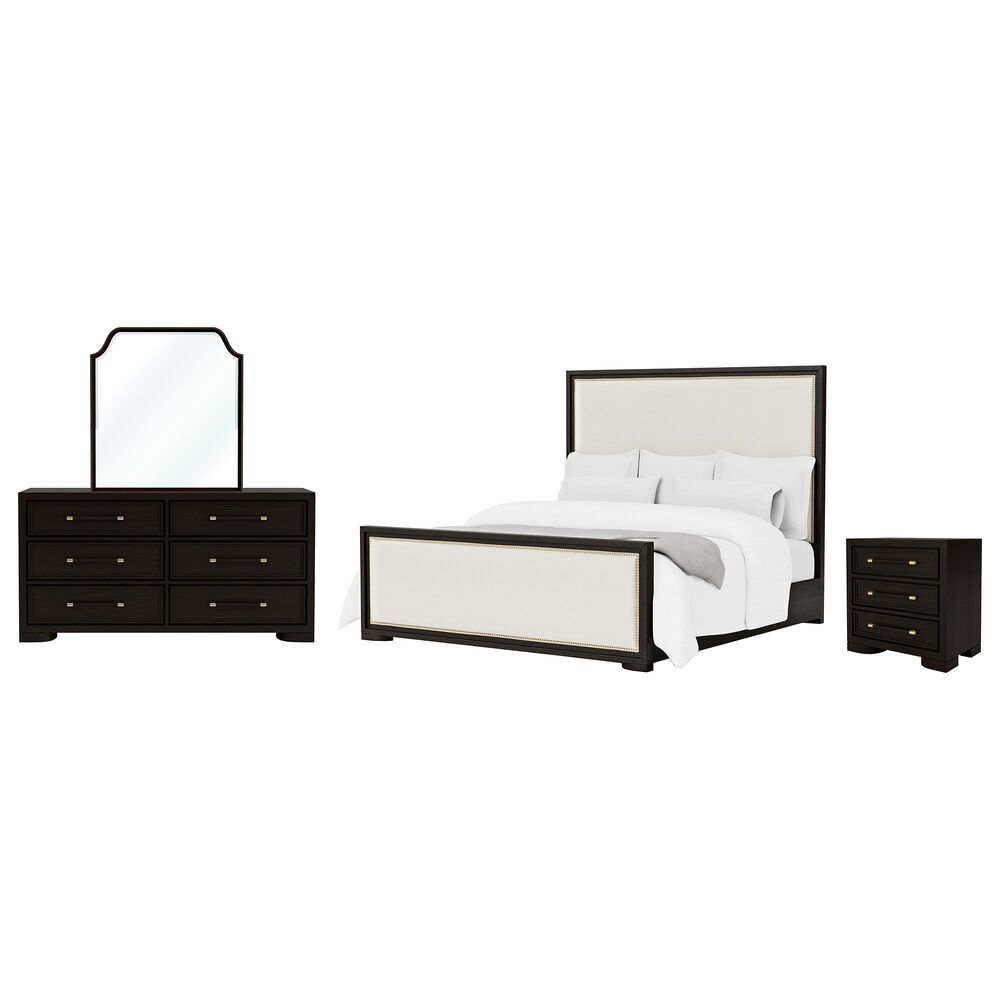 Shannon Hills Lydia 4-Piece Queen Platform Upholstered Bedroom Set in Dark Cabernet, , large