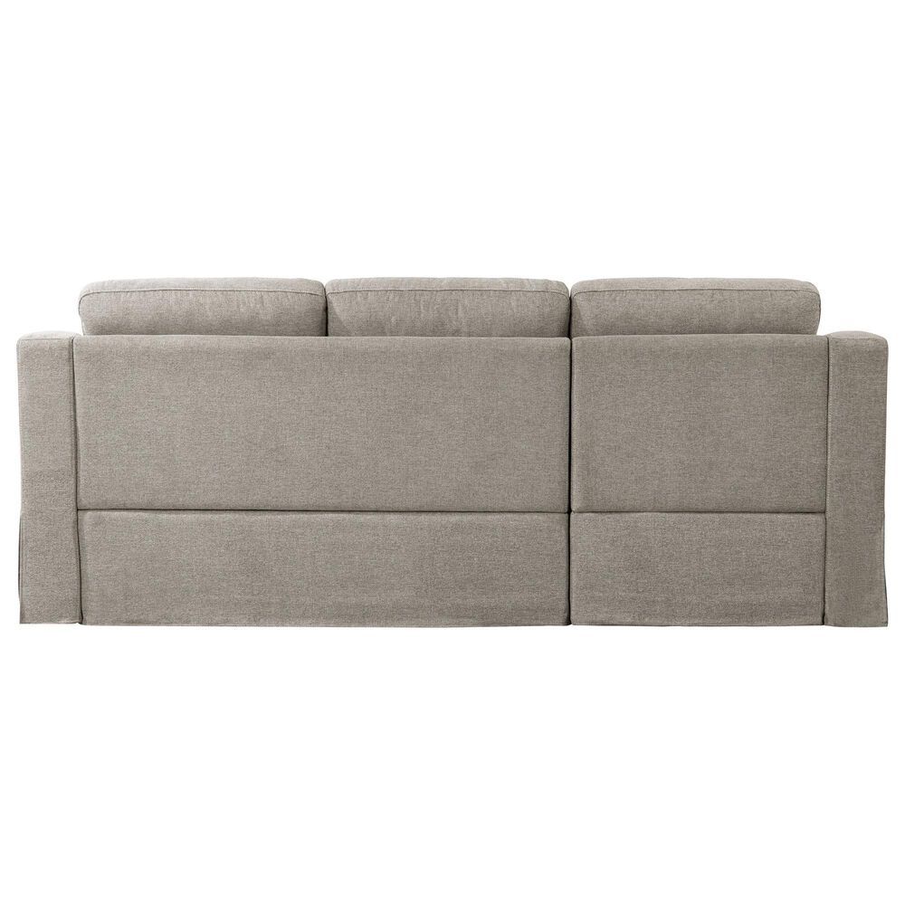Lifestyle Solutions Haddington Stationary Convertible Sleeper Sofa with Chaise in Flax, , large