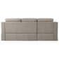 Lifestyle Solutions Haddington Stationary Convertible Sleeper Sofa with Chaise in Flax, , large