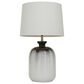 Maple and Jade Glass Rounded Cylinder Table Lamp in White and Black Ombre, , large