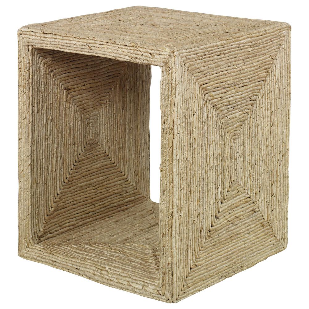Uttermost Rora Woven Side Table in Natural, , large