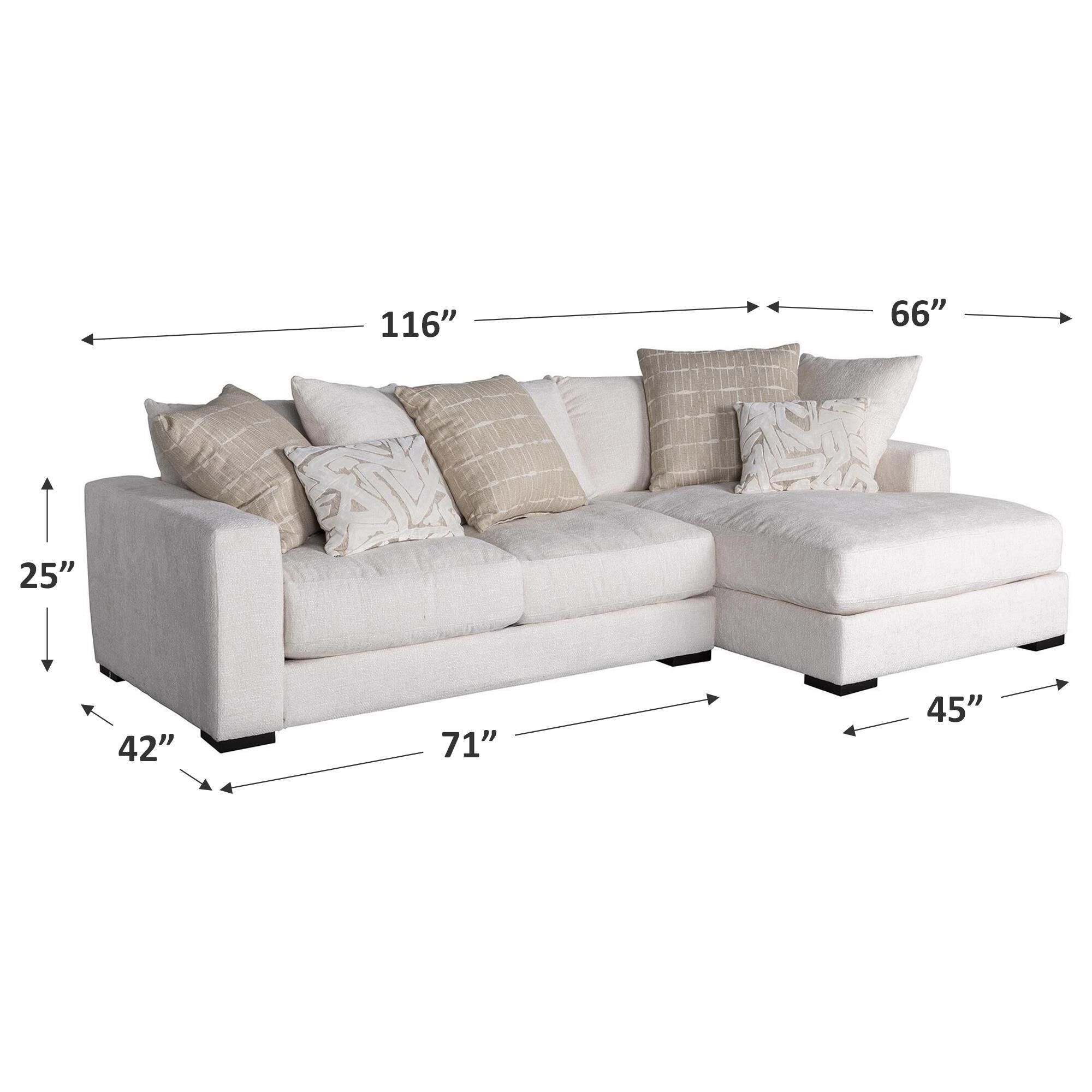 Jonathan Louis Lombardy 2-Piece Right Facing Sectional in Bungalow