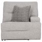 Ashley Acklen Place 2-Piece Power Symmetrical Reclining Sectional Loveseat in Pewter, , large