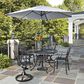 Homestyles Grenada 7-Piece Dining Set with Swivel Chairs in Gray, , large