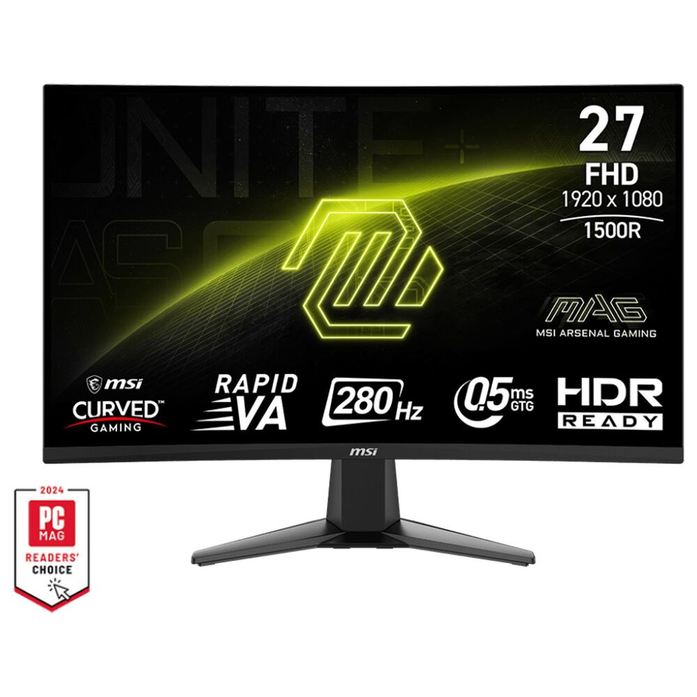 MSI 27&quot; Full HD HDR Curved Gaming Monitor in Black, , large