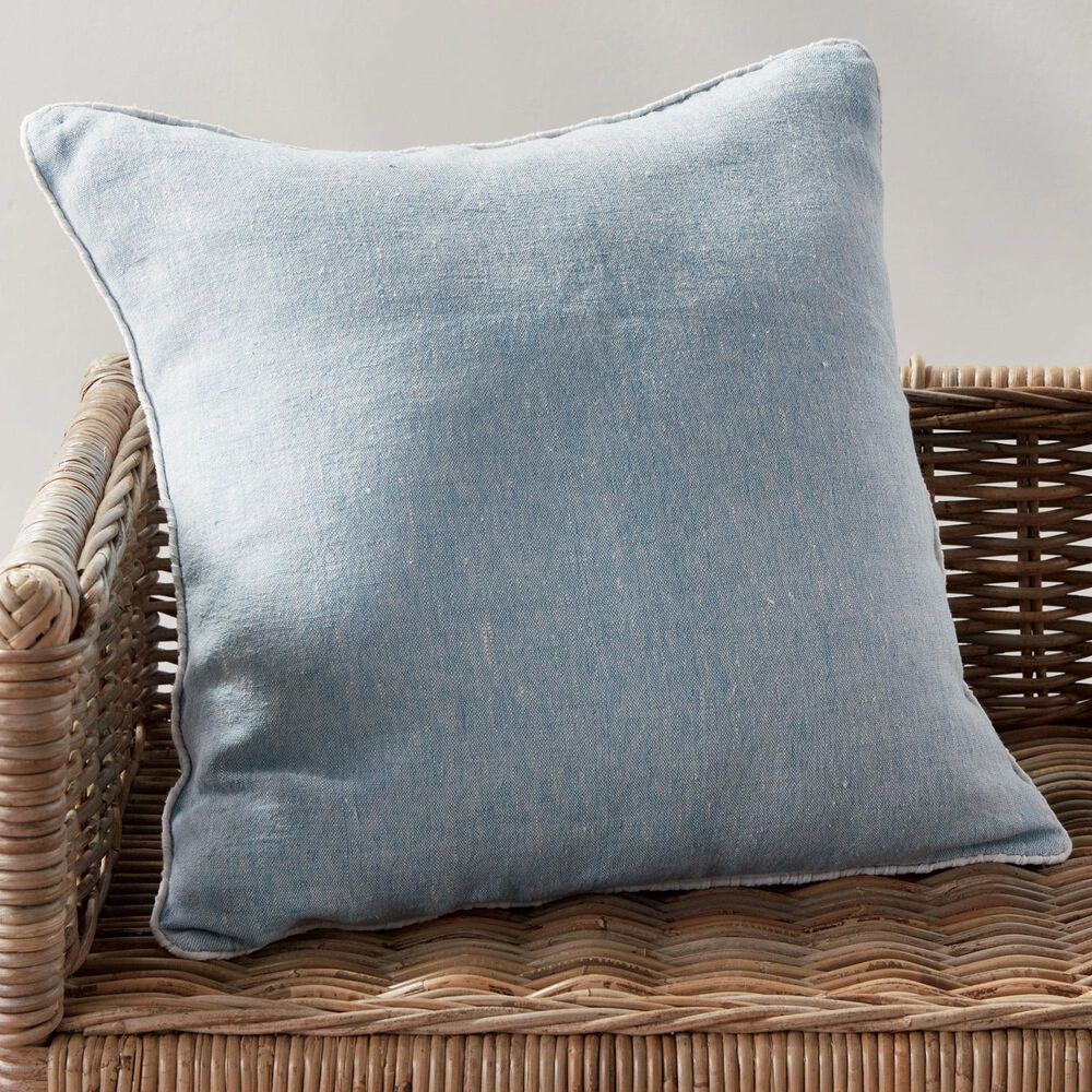 Napa Home and Garden Lane 20&quot; x 20&quot; Throw Pillow in Blue and Ivory, , large