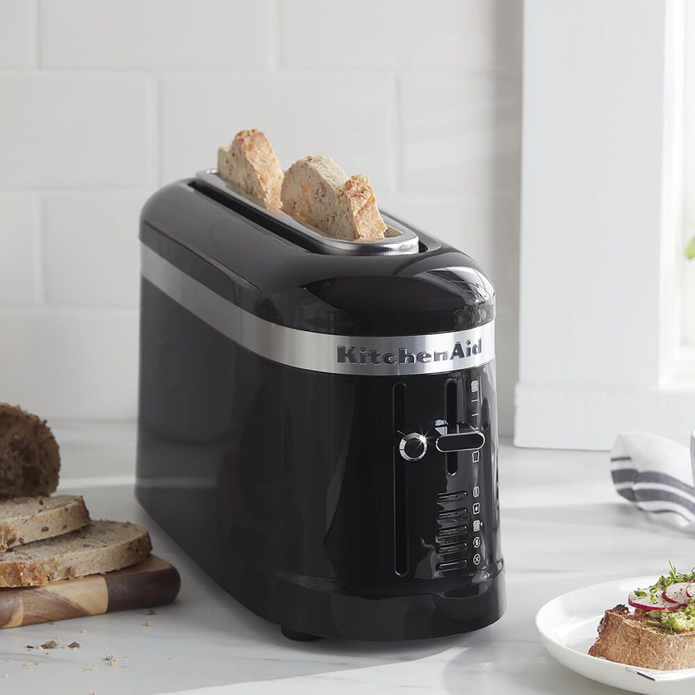 modtagende Betydning historie KitchenAid 2-Slice Long Slot Toaster in Onyx Black | NFM