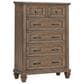New Heritage Design Mariana 5-Drawer Chest in Vintage Mocha, , large