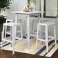 CorLiving Miramar 5-Piece Patio Pub Table Set in White, , large