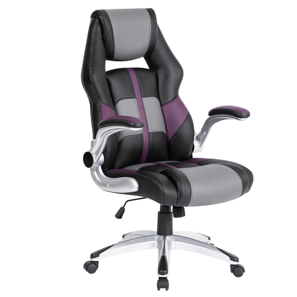 New Era Holding Group Ltd Racing Gaming Chair  Purple Edition, , large