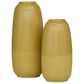 Maple and Jade 2-Piece Decorative Vase Set with Vertical Line Pattern in Polished Yellow, , large