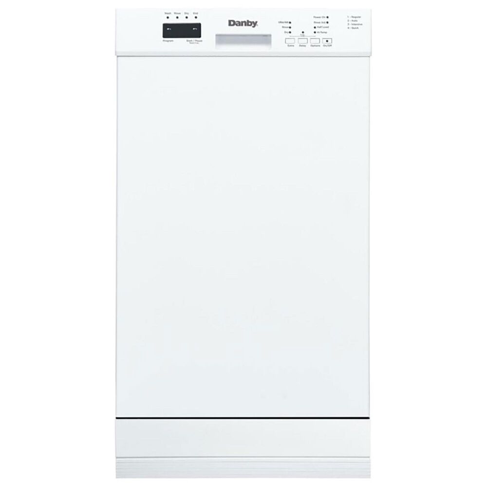 Danby 18" Built-In Dishwasher with Child Lock in White, , large