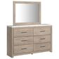 Ashley Senniberg 4-Piece Full Panel Bed Set in Light Brown and White, , large