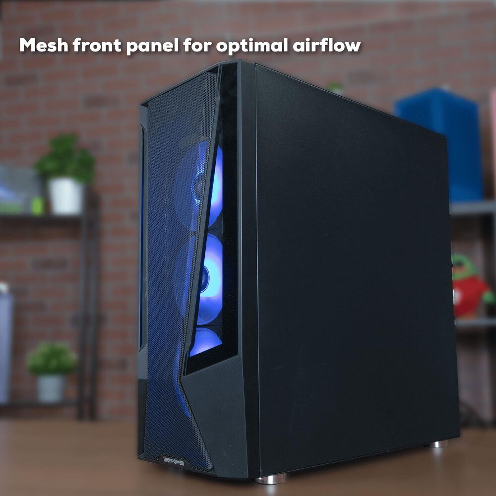 iBUYPOWER TraceMesh Gaming Desktop | AMD Ryzen 7-7700 - 32GB RAM - AMD Radeon RX 7800 XT - 2TB SSD in Black, , large