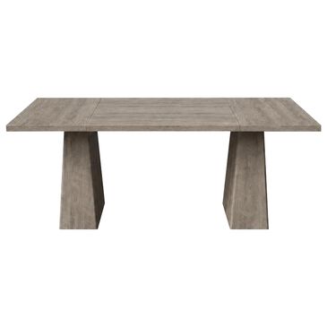 GARVEE 71" Rectangular Dining Table with Double Pedestal Base in Gray - Table Only, , large