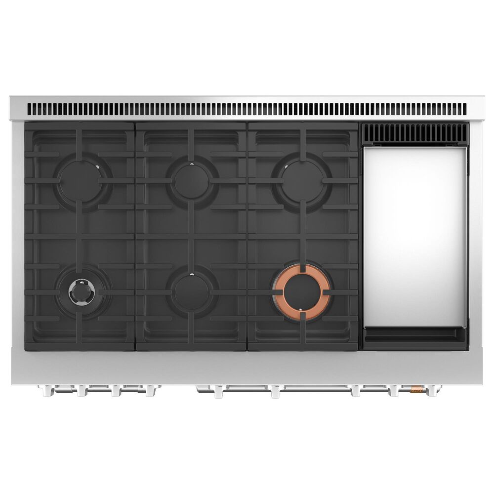 Cafe 8.25 Cu. Ft. Freestanding Dual Fuel Range with Double Oven in Stainless Steel and Brushed Stainless, , large