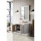 James Martin Vanities Athens 30" Single Bathroom Vanity in Glossy White with 3 cm Carrara White Marble Top and Rectangular Sink, , large