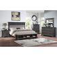 Davis International Prescott 3 Piece King Storage Bedroom Set in Gray Oak, , large