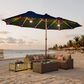 HOMLUX 2-Piece 14.5 ft Patio Umbrella Set in Dark Blue, , large