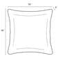 Hearth and Haven 18" x 18" Outdoor Cotton Leaf Throw Pillow in Black and White (Set of 2), , large