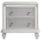 New Heritage Design Stardust 2-Drawer Nightstand in White, , large