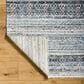 Surya Pompei Dark Blue, Slate, Black, Brown, Off-White, Blue, Sky Blue and Light Gray 10" x 14" Area Rug, , large