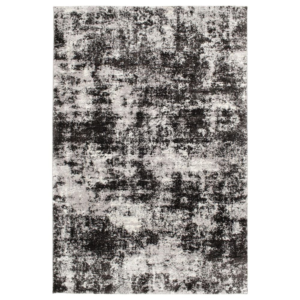 Central Oriental Structures Torrent Winsley 5" x 7"6" Soot and Buff Area Rug, , large