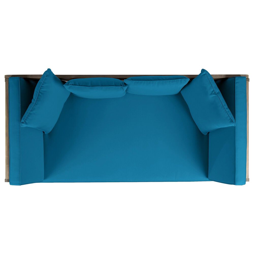 Hearth and Haven Ottavio Outdoor Sofa Daybed in Dark Teal, , large